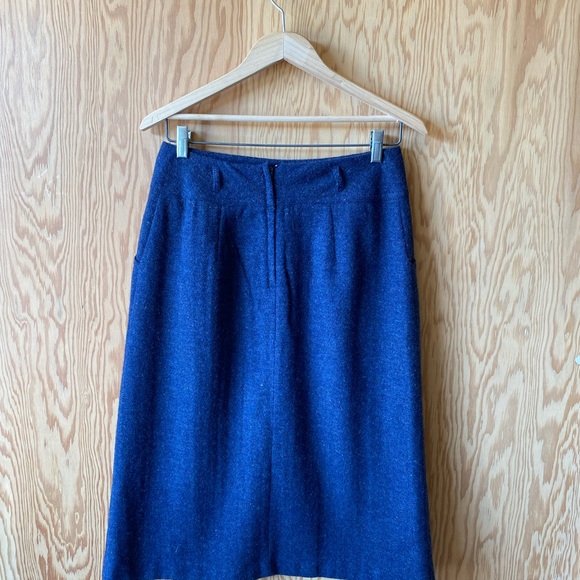 Vintage WOOL A- Line Skirt - Picture 2 of 8